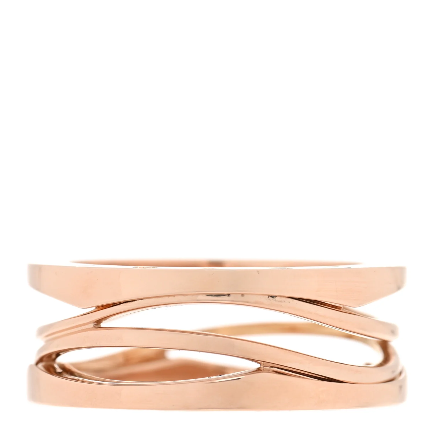 18K Rose Gold B.Zero1 Legend Three-Band Ring 63 10.25 - Image 3