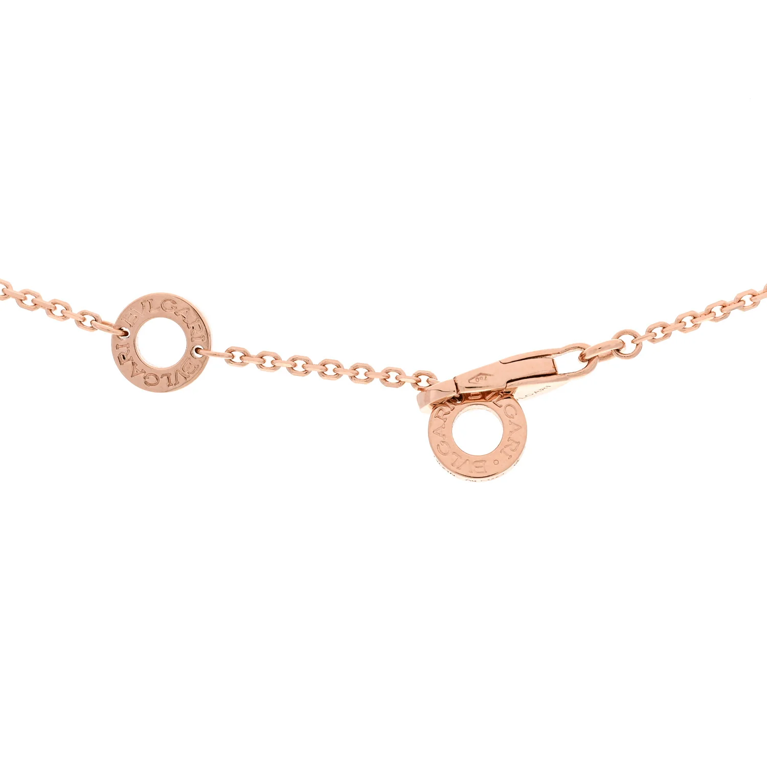 18K Rose Gold Diamond Large Mother of Pearl Divas' Dream Pendant Necklace - Image 4