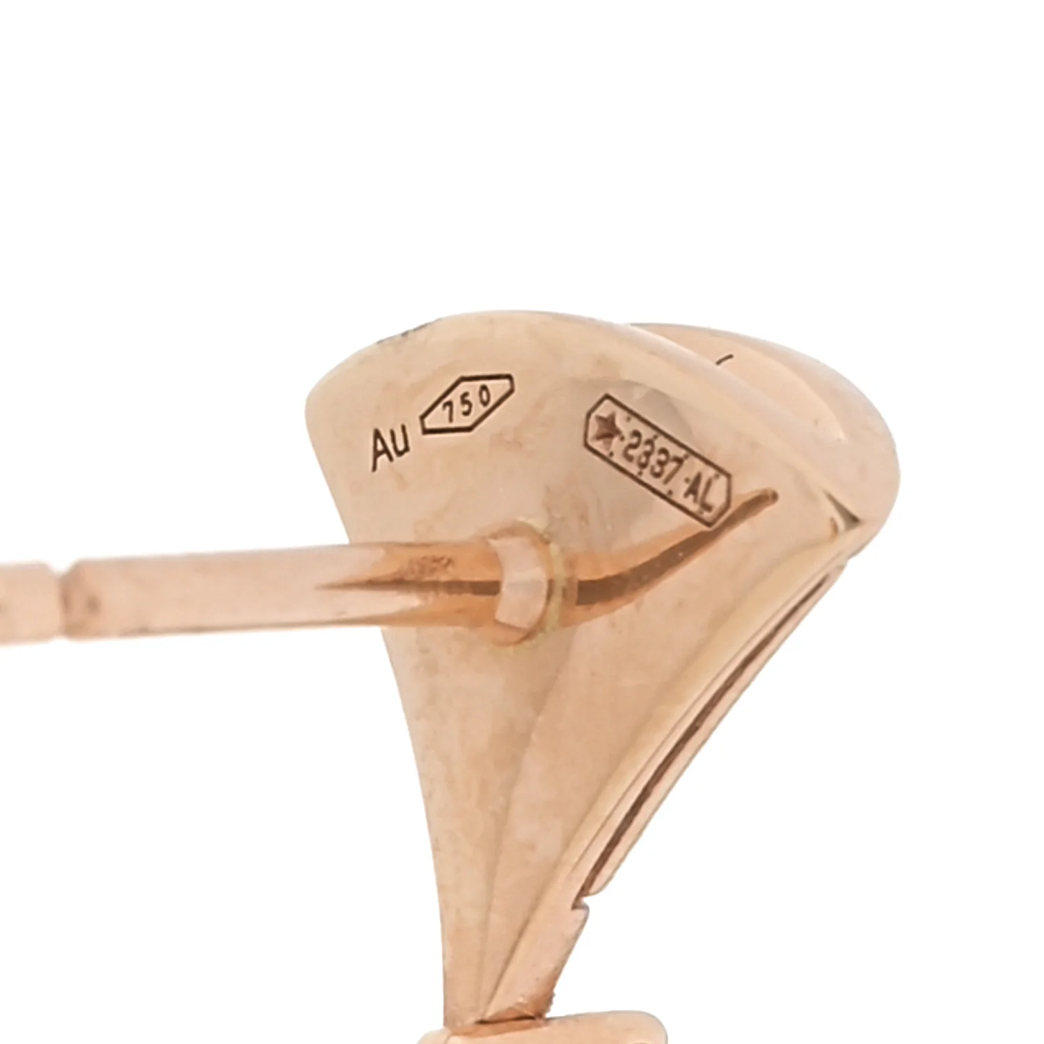 18K Rose Gold Diamond Mother of Pearl Divas' Dream Earrings - Image 5