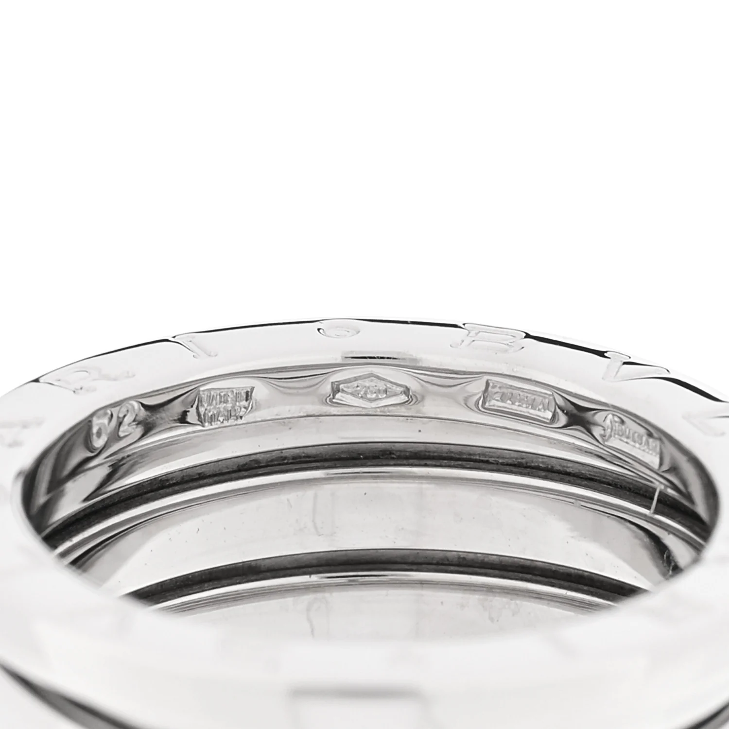 18K White Gold B.Zero1 Three-Band Ring 52 6 - Image 4