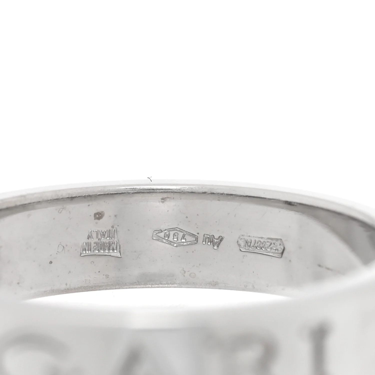18K White Gold Diamond B.Zero1 Essential Band Ring 53 6.5 - Image 4
