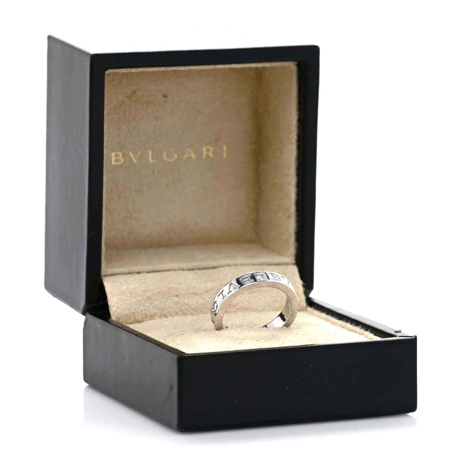 18K White Gold Diamond B.Zero1 Essential Band Ring 53 6.5 - Image 5
