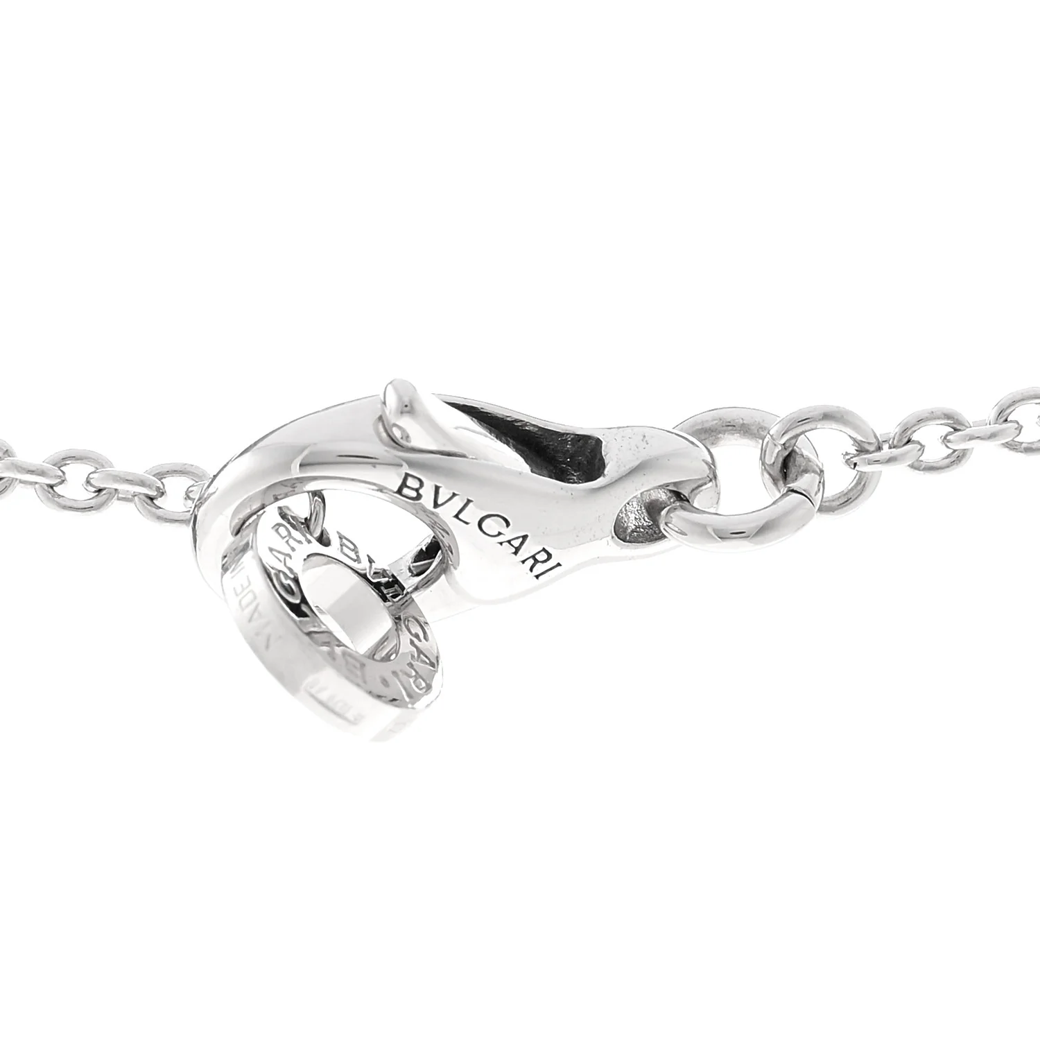 18K White Gold Diamond B.Zero1 Legend Pendant Necklace - Image 4