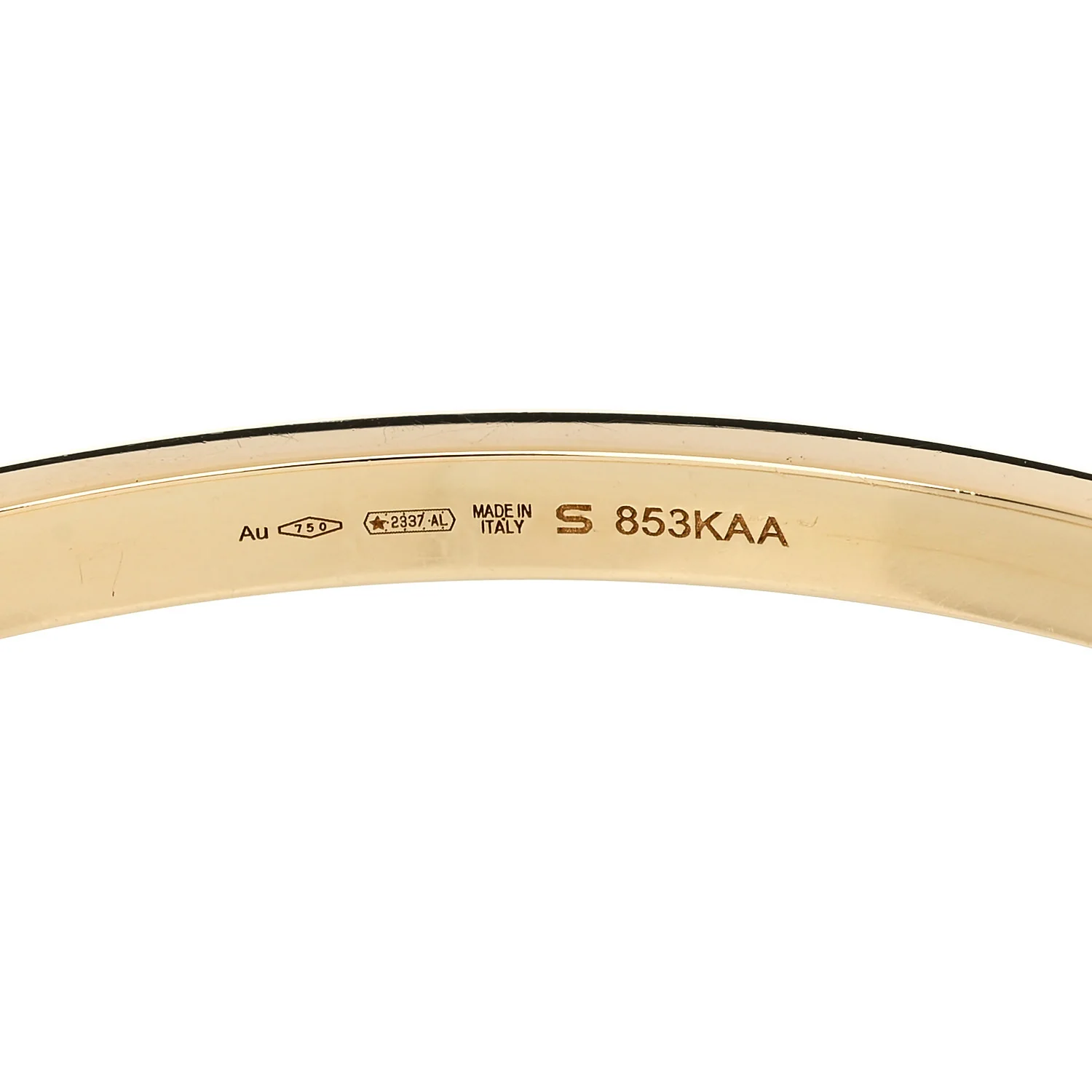 18K Yellow Gold B.Zero1 Essential Bangle Bracelet S - Image 3