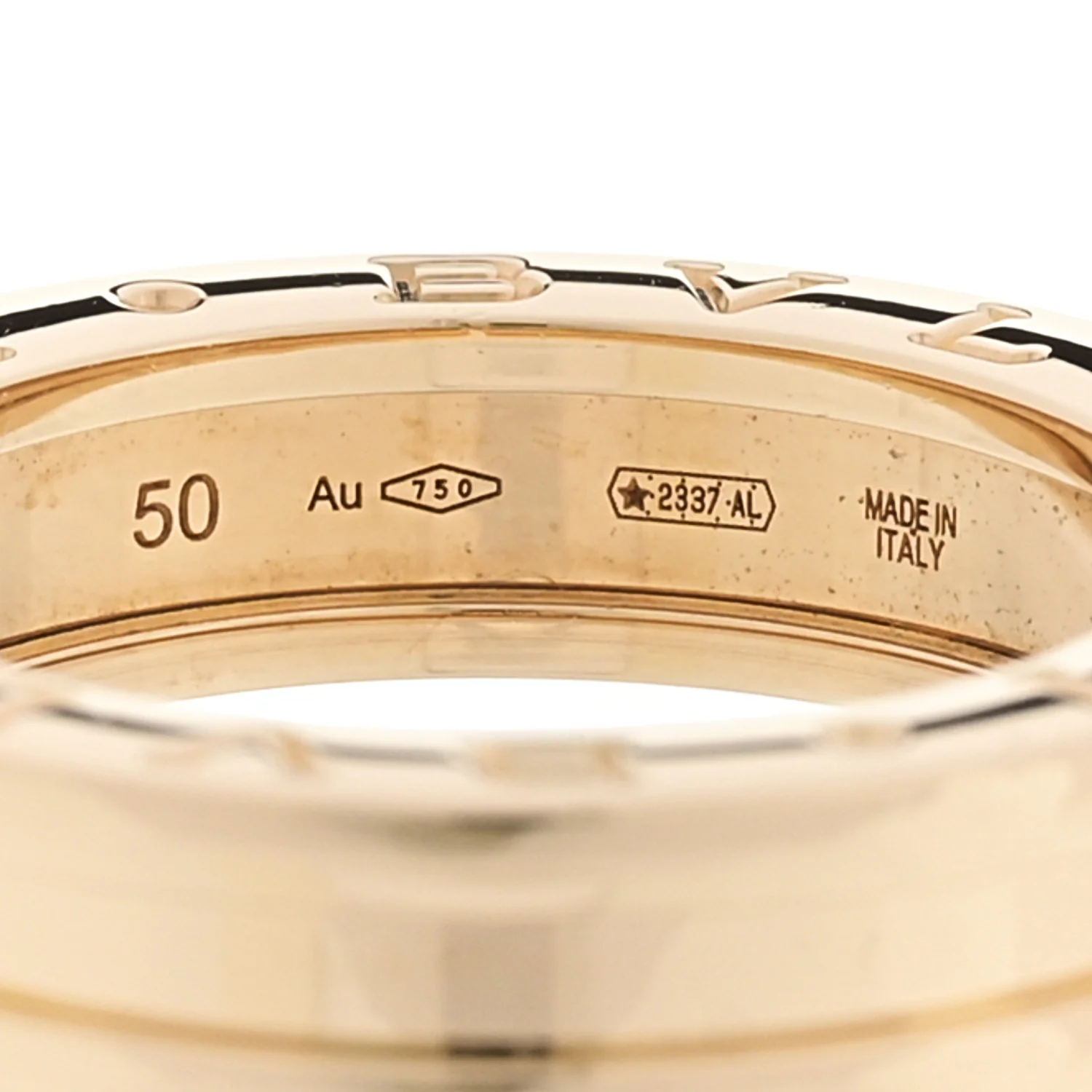 18K Yellow Gold B.Zero1 One-Band Ring 50 5.25 - Image 4