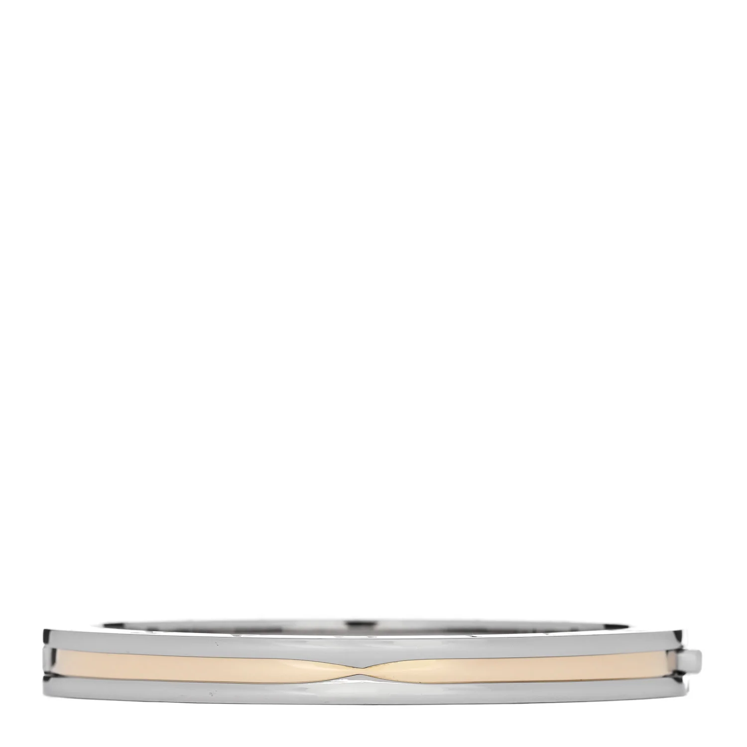 18K Yellow Gold Stainless Steel B.Zero1 Bangle Bracelet - Image 2