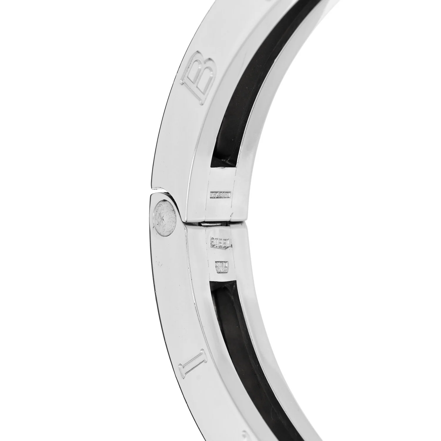 18K Yellow Gold Stainless Steel B.Zero1 Bangle Bracelet - Image 4