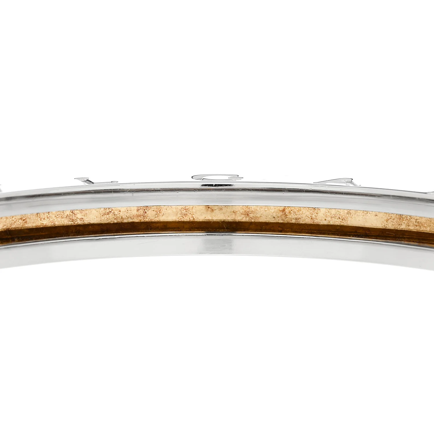 18K Yellow Gold Stainless Steel B.Zero1 Bangle Bracelet - Image 5