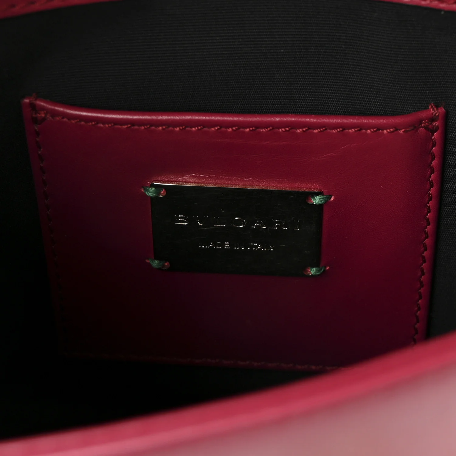Calfskin Galuchat Serpenti Forever Crossbody Bag Dark Pink - Image 6