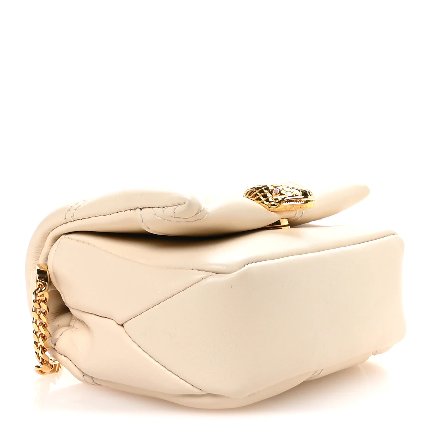 Calfskin Serpenti Cabochon Micro Bag Ivory Opal - Image 4