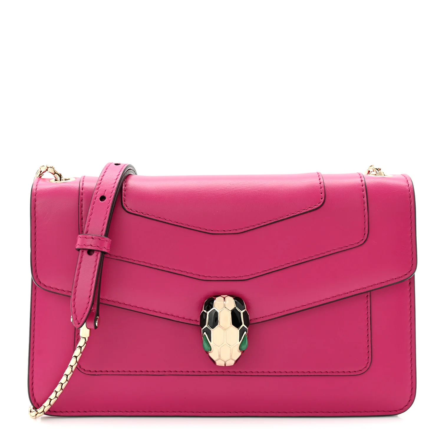 Calfskin Serpenti Forever Crossbody Bag Pink