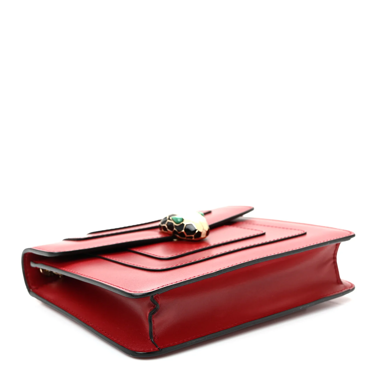 Calfskin Serpenti Forever Crossbody Bag Red - Image 5
