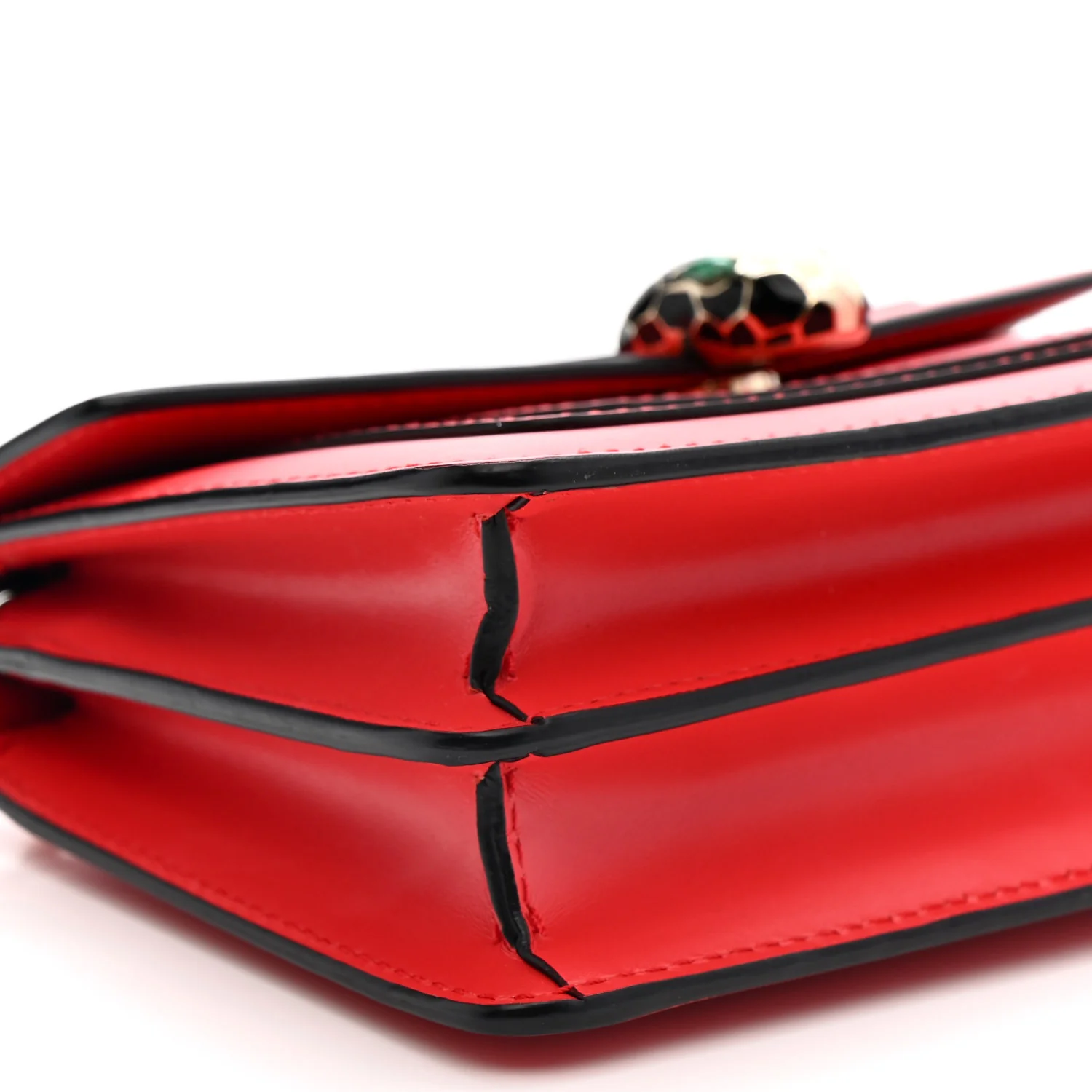 Calfskin Serpenti Forever Crossbody Bag Red - Image 8