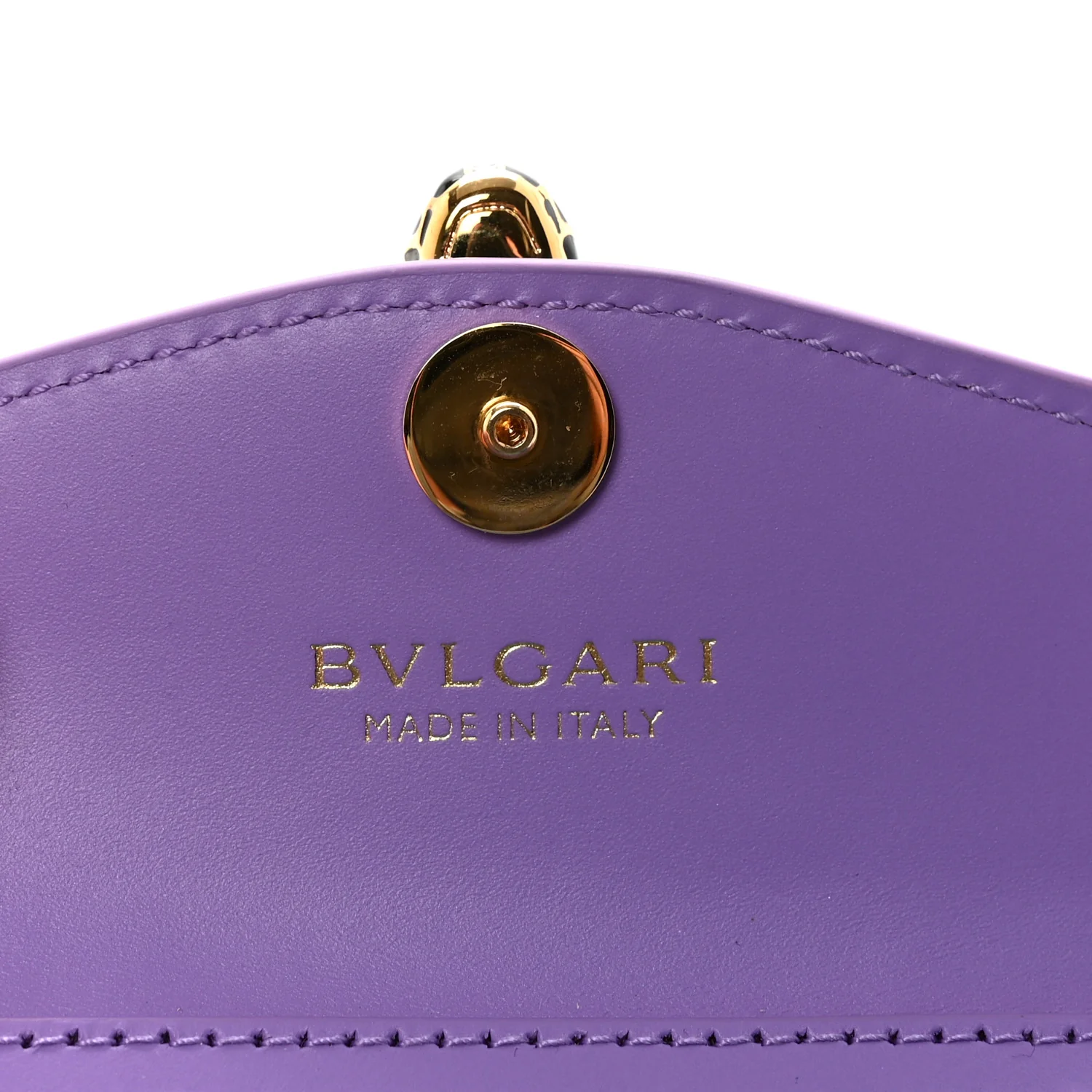 Calfskin Serpenti Forever Miniature Bag Charm Purple - Image 6