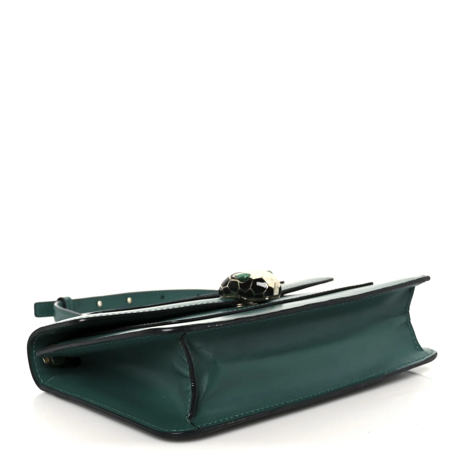 Calfskin Serpenti Forever Shoulder Bag Emerald Green - Image 5