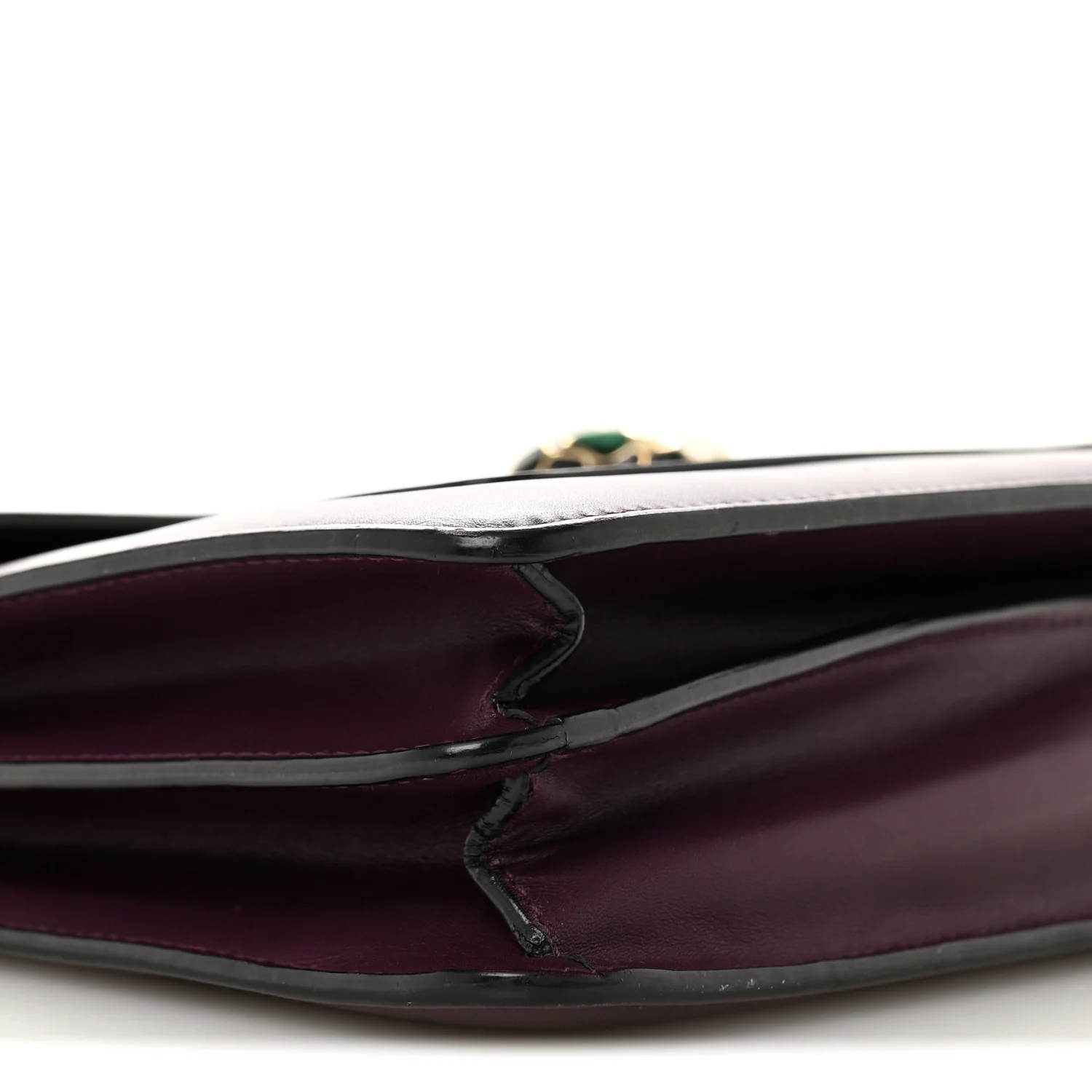Calfskin Serpenti Forever Shoulder Bag Plum - Image 9