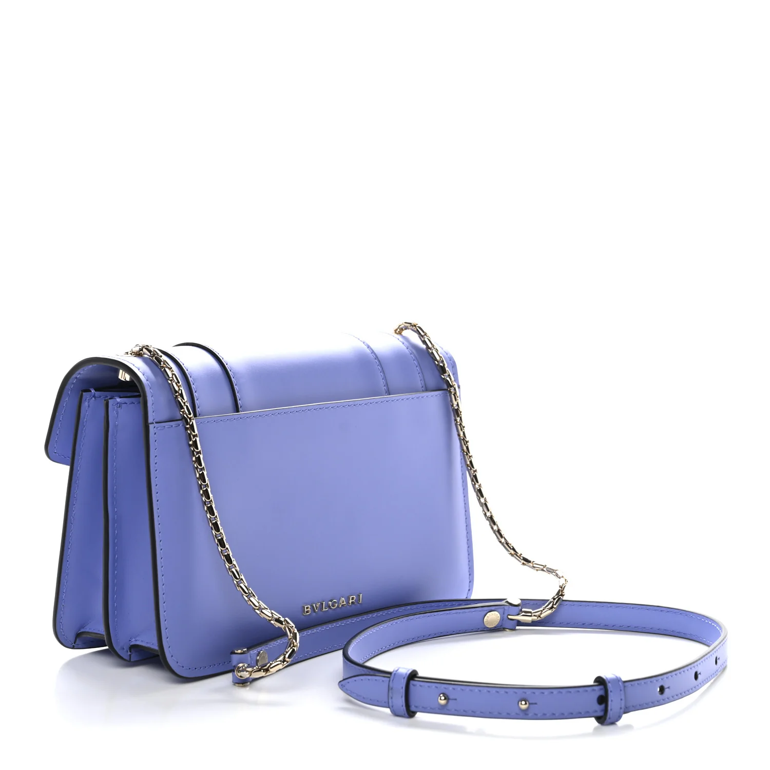 Calfskin Serpenti Forever Small Crossbody Bag Purple - Image 4