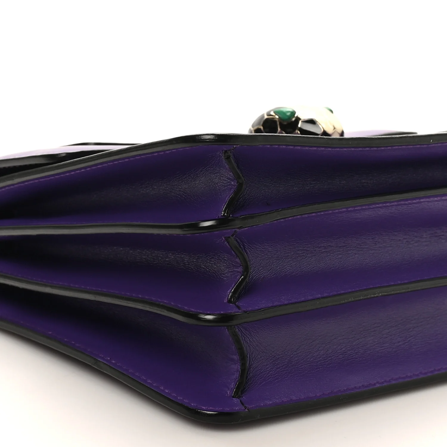 Calfskin Serpenti Forever Top Handle Purple - Image 14