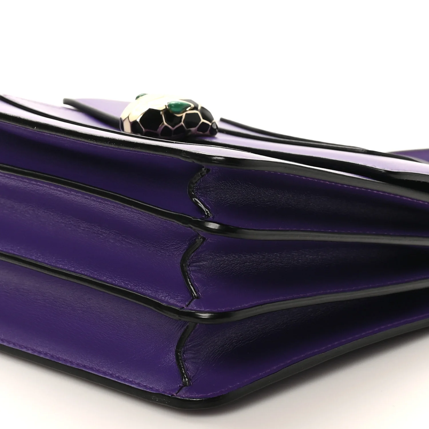 Calfskin Serpenti Forever Top Handle Purple - Image 15