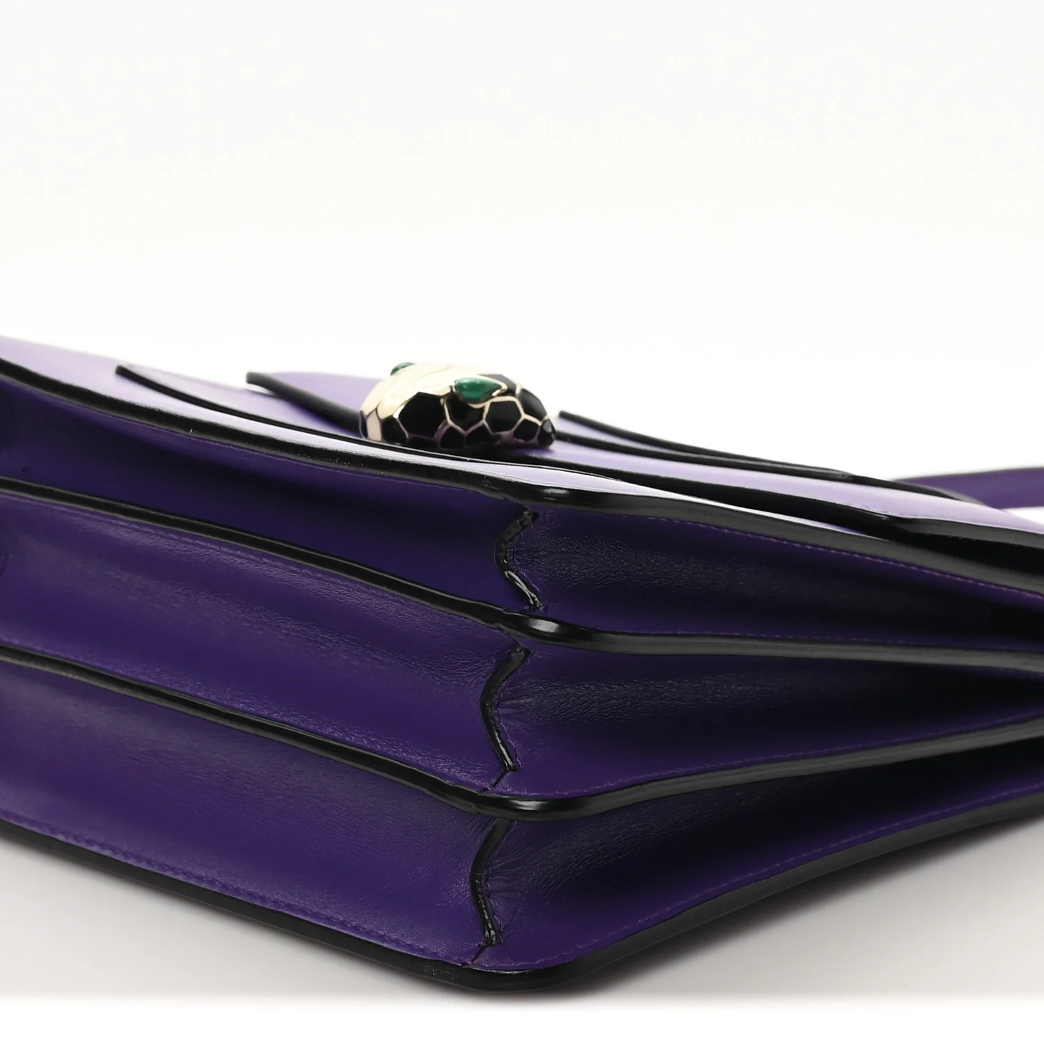 Calfskin Serpenti Forever Top Handle Purple - Image 17