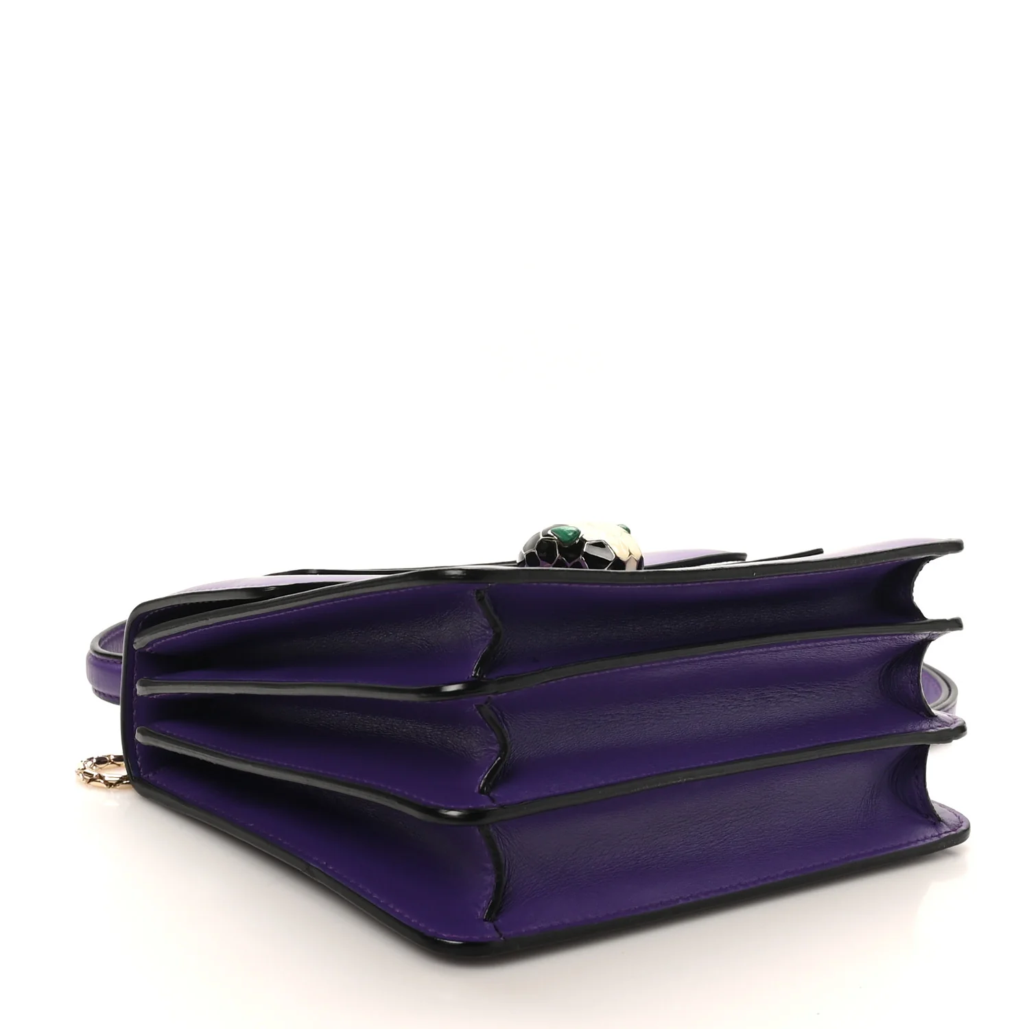 Calfskin Serpenti Forever Top Handle Purple - Image 6