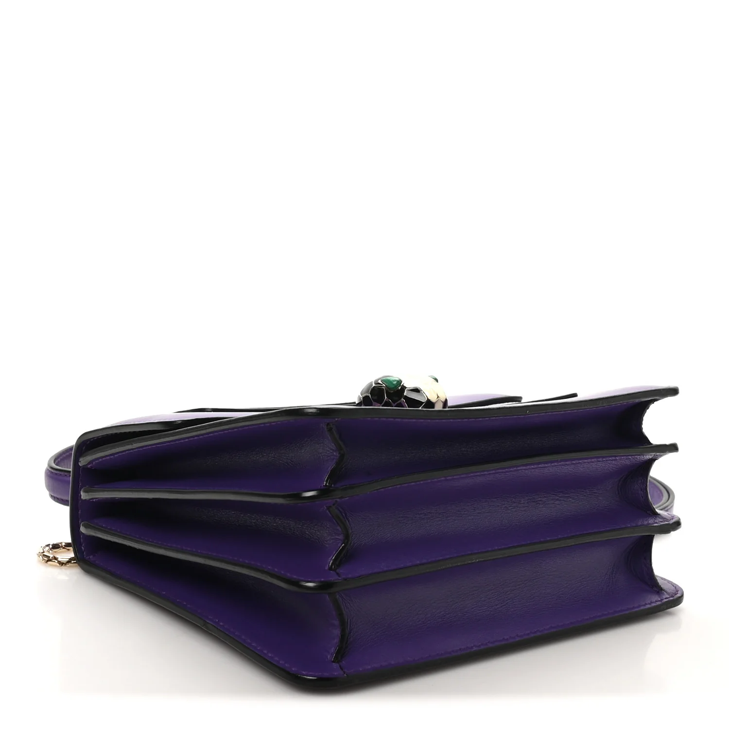 Calfskin Serpenti Forever Top Handle Purple - Image 7