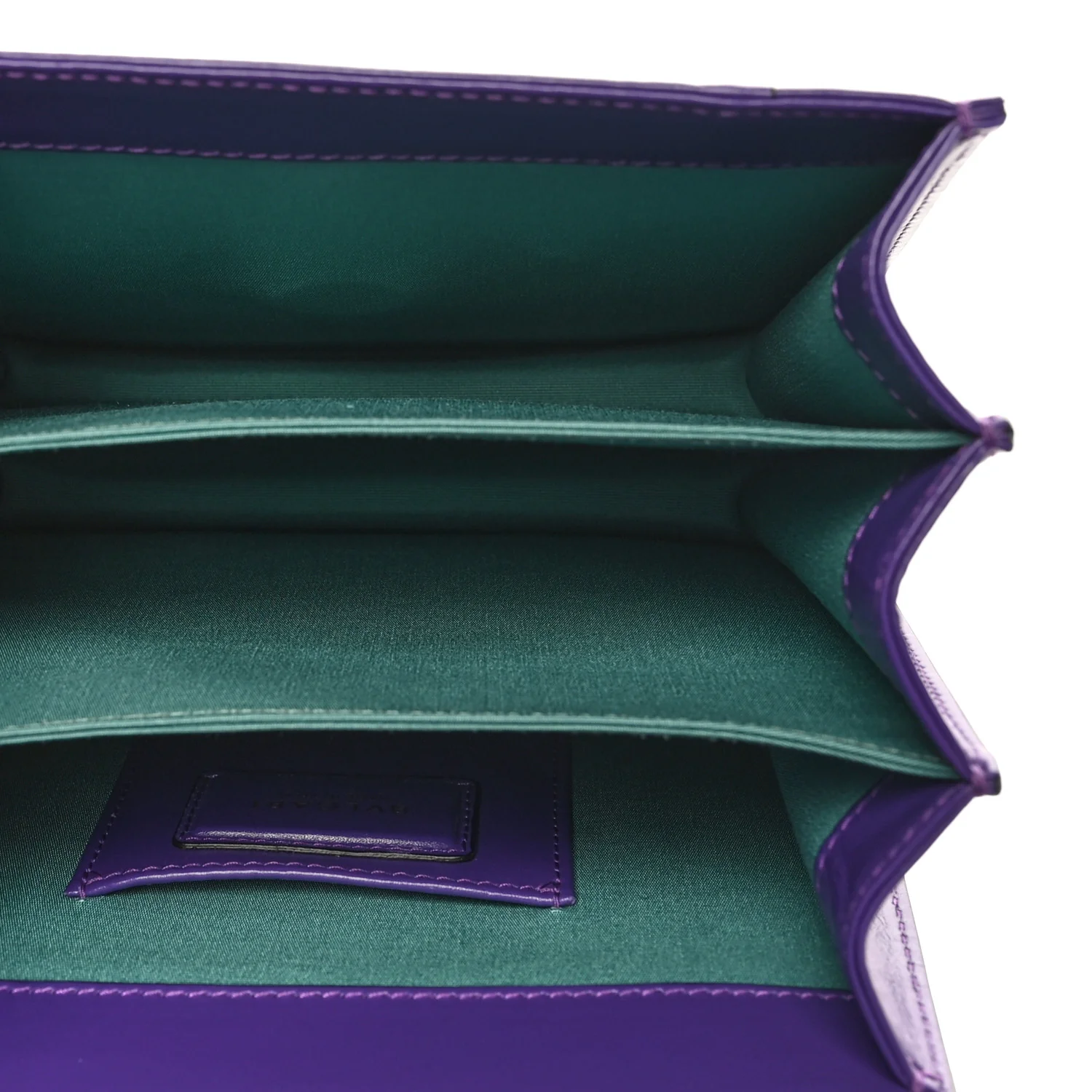 Calfskin Serpenti Forever Top Handle Purple - Image 8