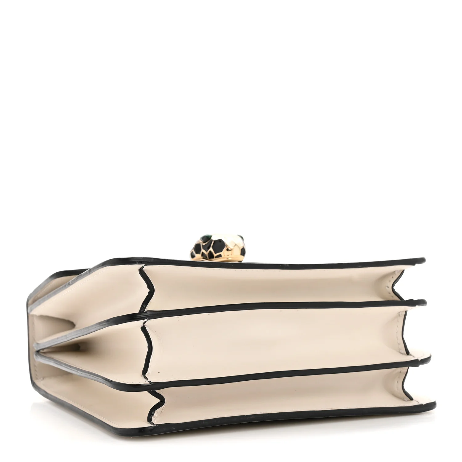 Calfskin Serpenti Forever Top Handle White - Image 4