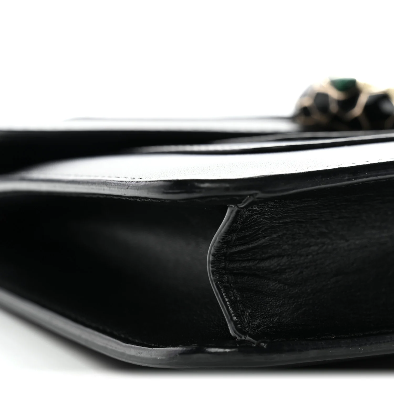 Calfskin Small Serpenti Forever Snake Strap Crossbody Bag Black - Image 8