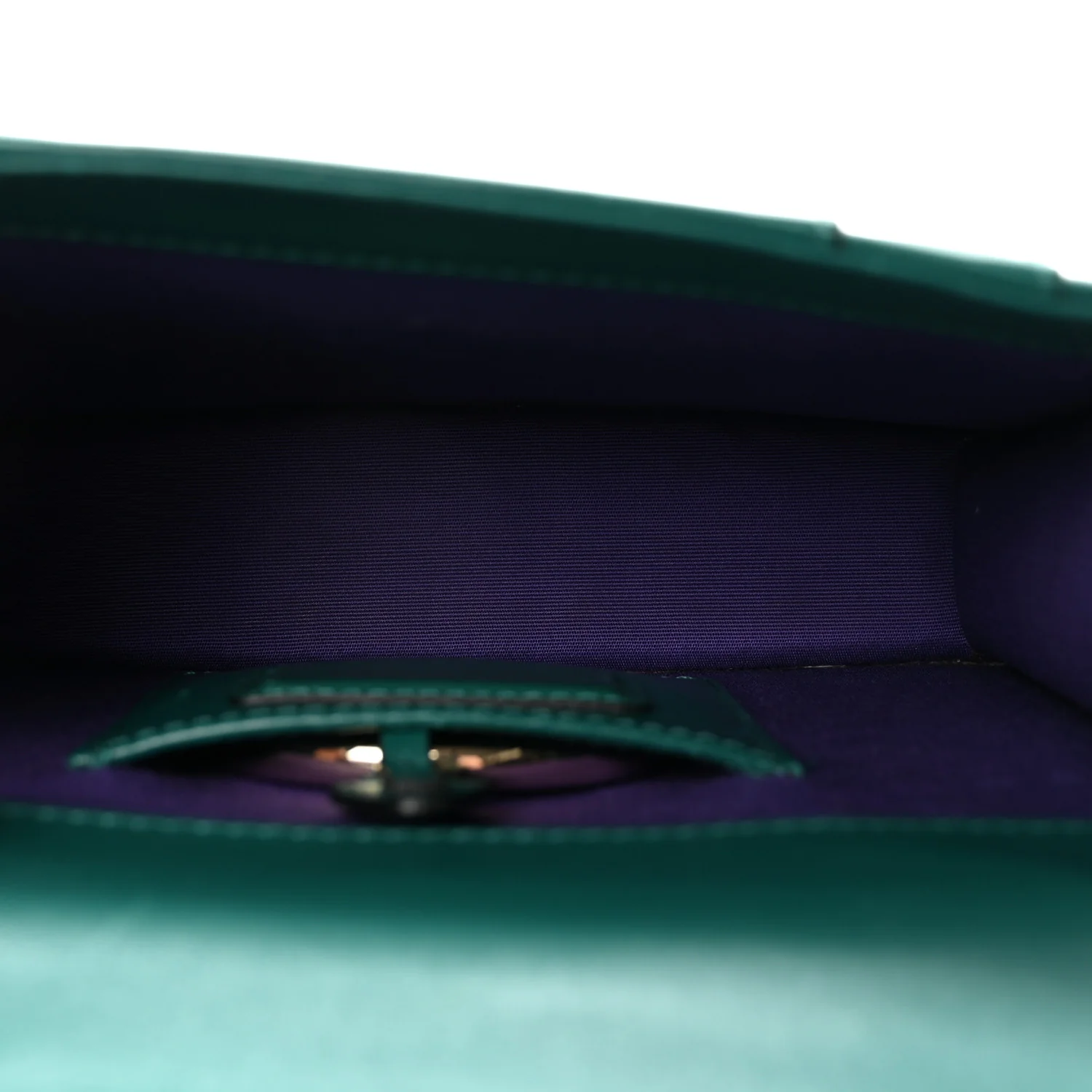 Calfskin Small Serpenti Forever Snake Strap Crossbody Bag Emerald Green - Image 5