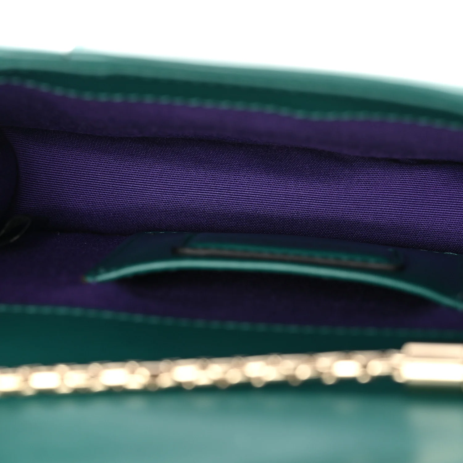 Calfskin Small Serpenti Forever Snake Strap Crossbody Bag Emerald Green - Image 6