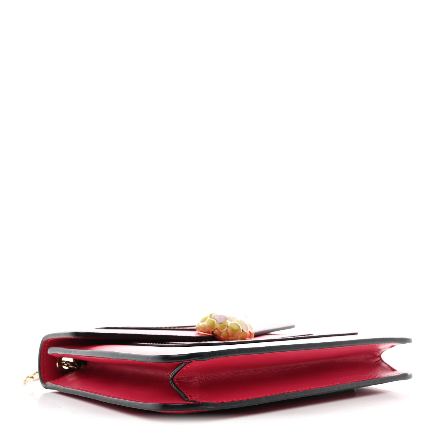 Calfskin Small Serpenti Forever Snake Strap Crossbody Bag Pink - Image 4