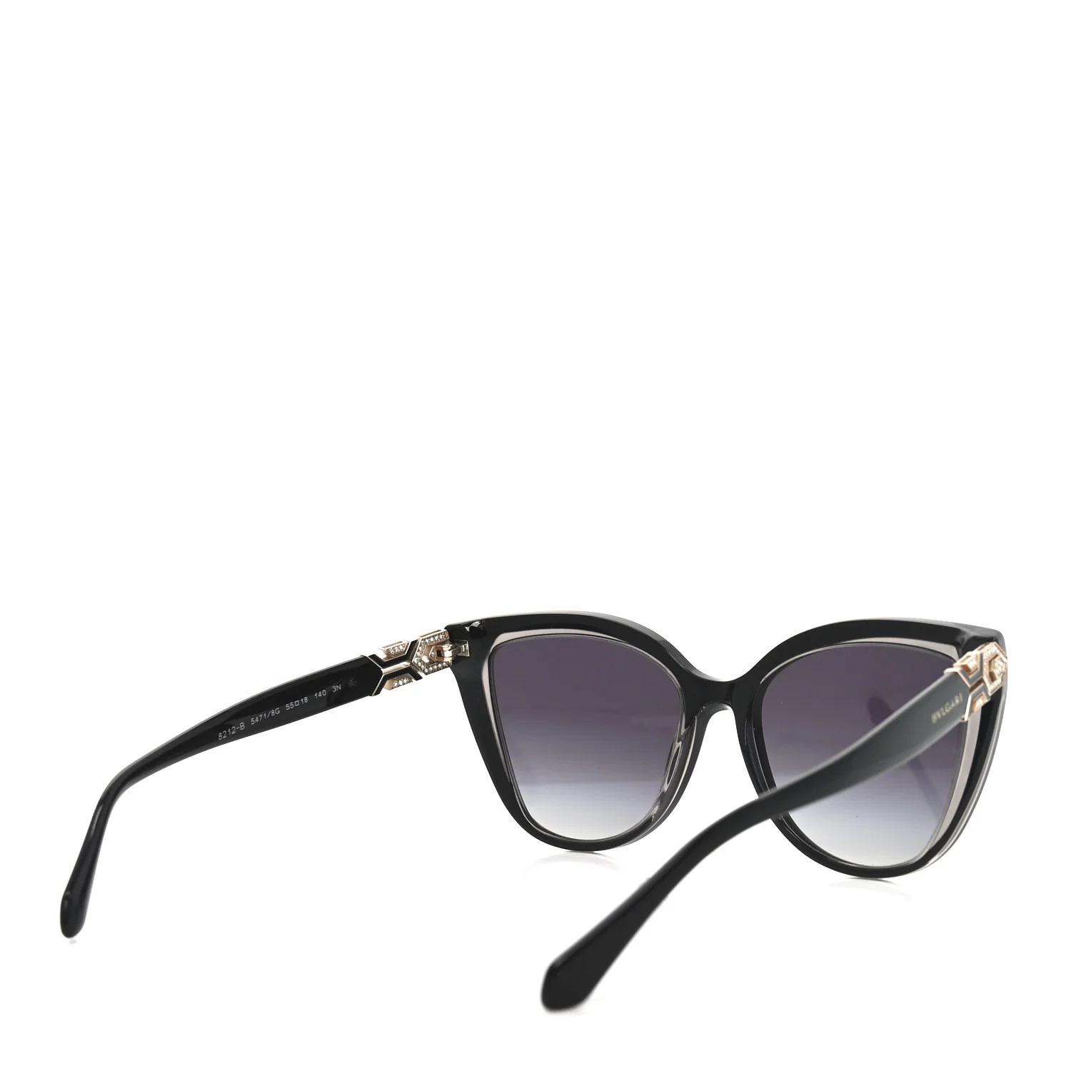 Cat Eye 8212-B Sunglasses Black - Image 4