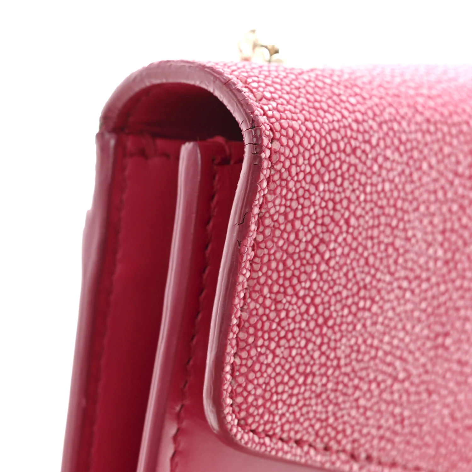 Galuchat Calfskin Serpenti Forever Crossbody Bag Pink - Image 14