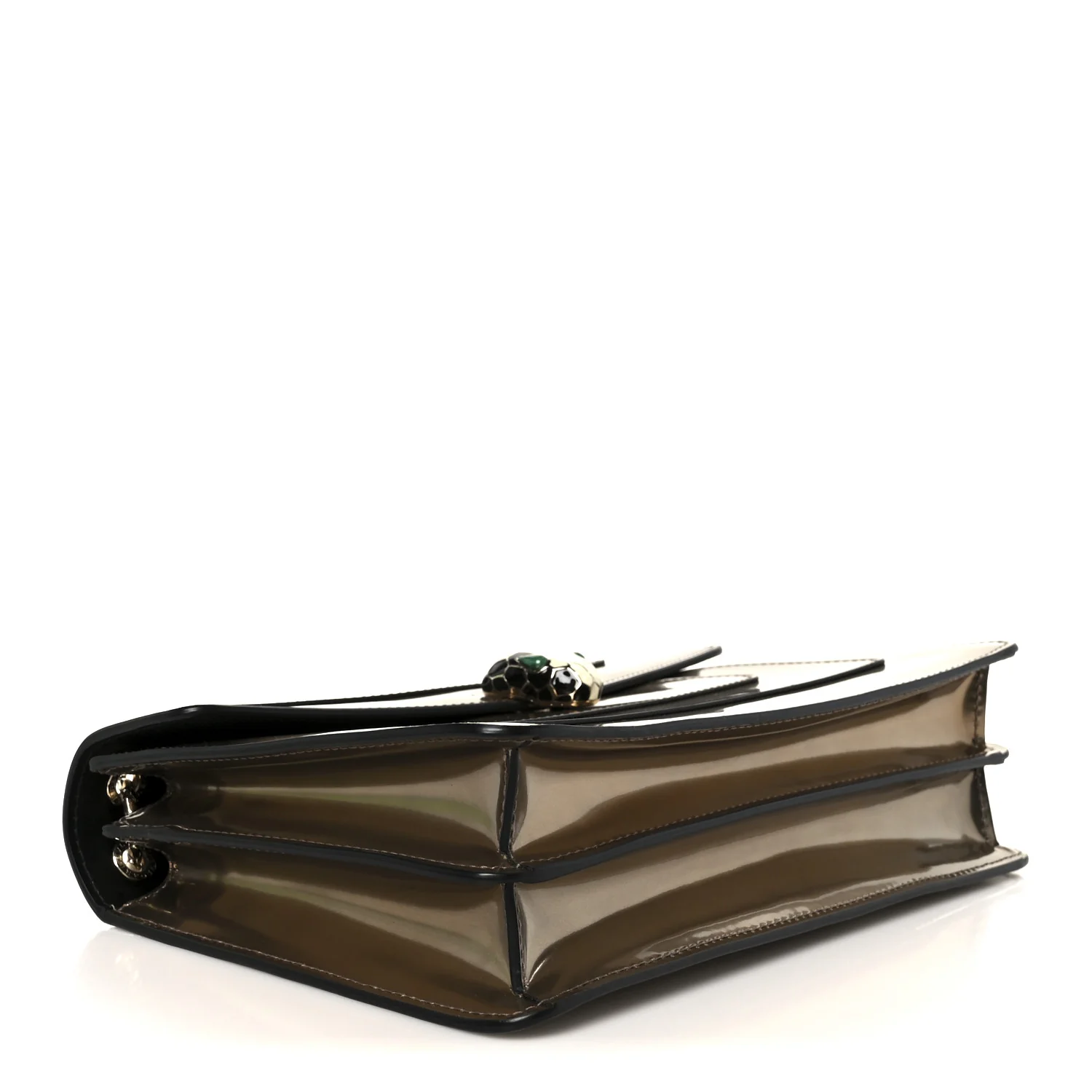 Metallic Calfskin Serpenti Forever Crossbody Bag Bronze - Image 4