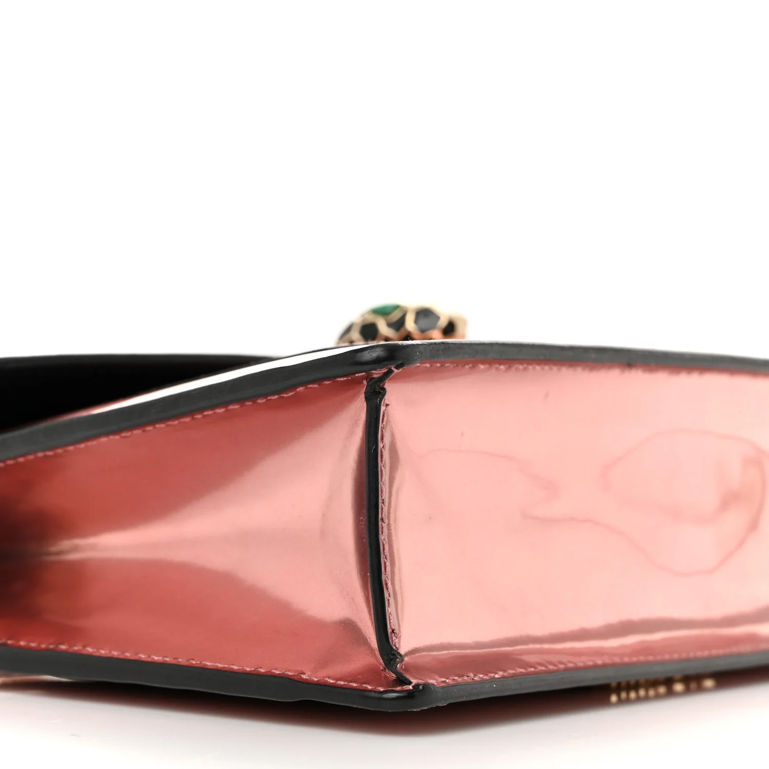 Metallic Serpenti Forever Chain Wallet Rose Quartz - Image 10