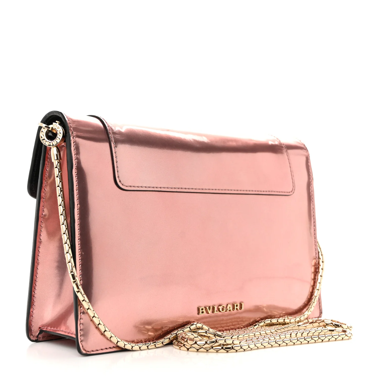 Metallic Serpenti Forever Chain Wallet Rose Quartz - Image 4