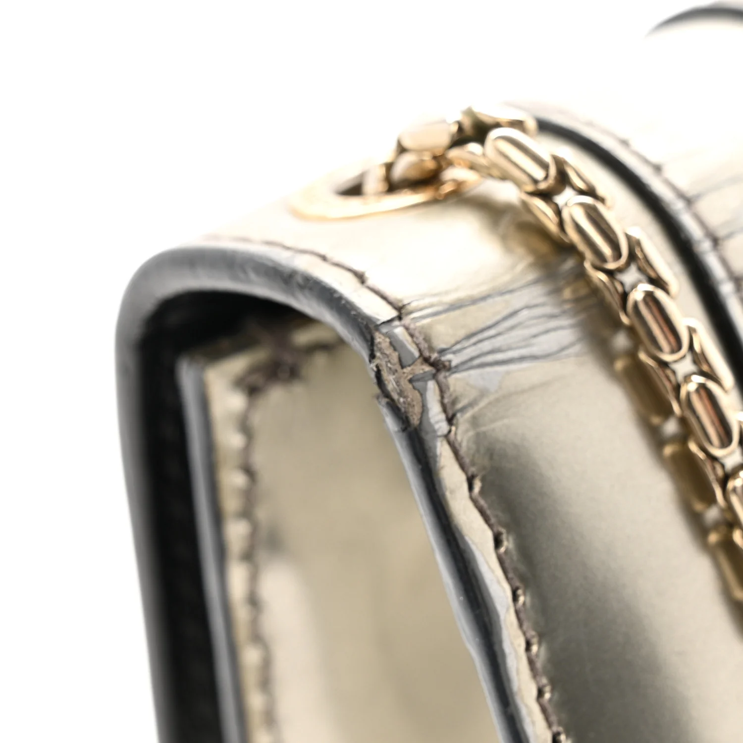 Metallic Serpenti Forever Small Shoulder Bag Silver - Image 13