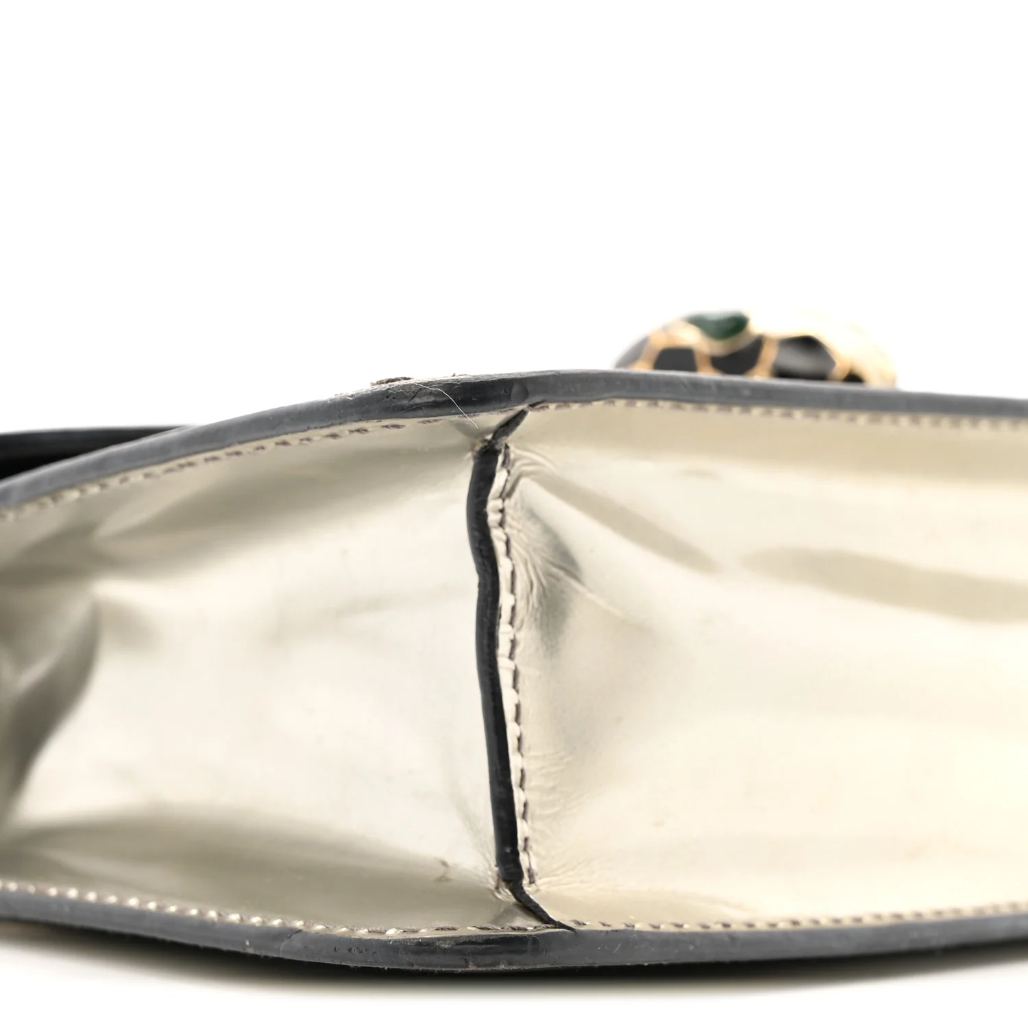 Metallic Serpenti Forever Small Shoulder Bag Silver - Image 8