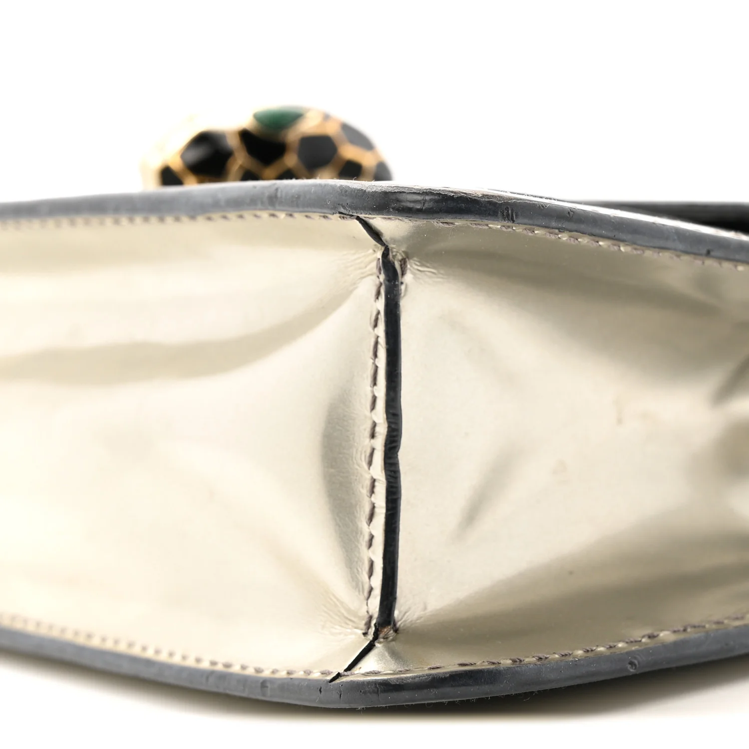 Metallic Serpenti Forever Small Shoulder Bag Silver - Image 9