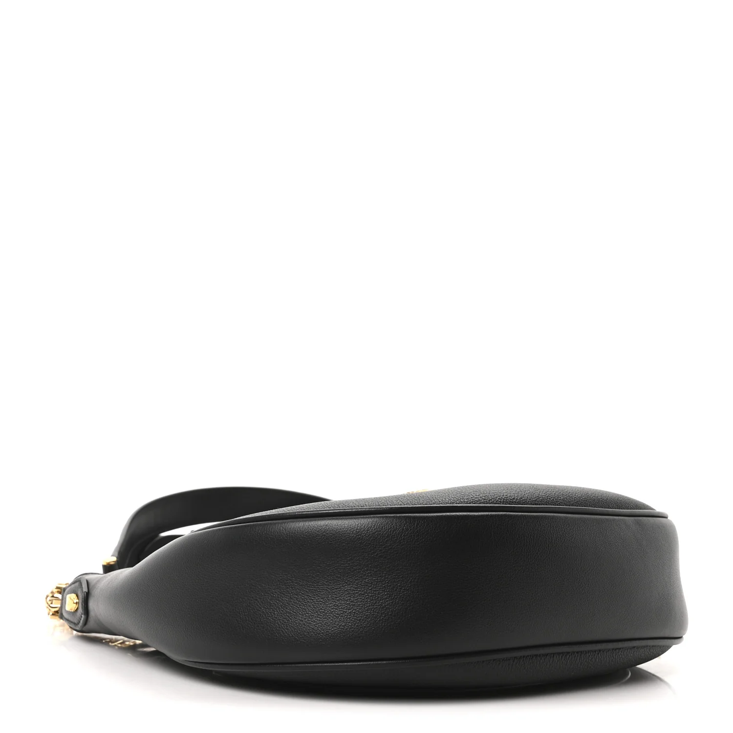 Urban Grain Smooth Calfskin Serpenti Ellipse Shoulder Bag Black - Image 4