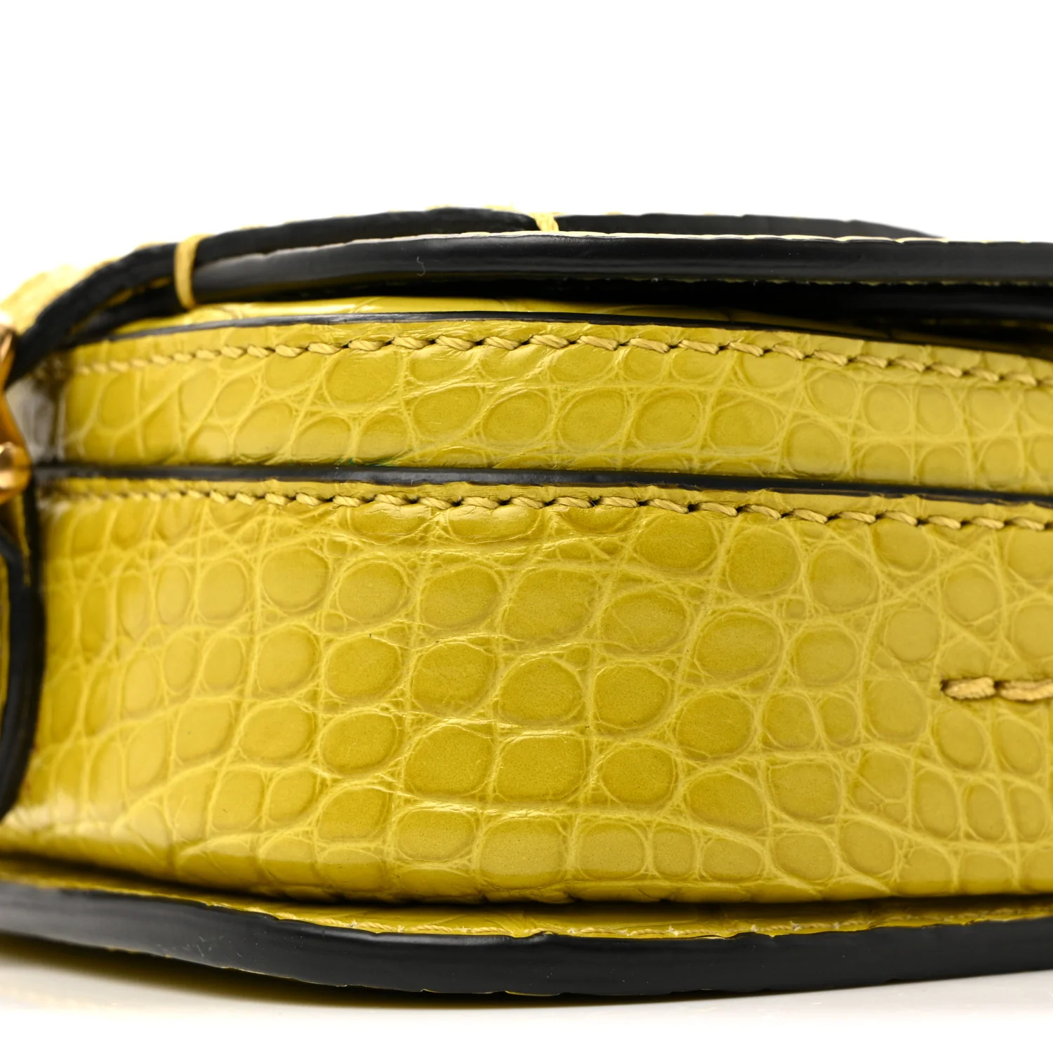 Alligator Bridle Micro Satchel Lime - Image 27