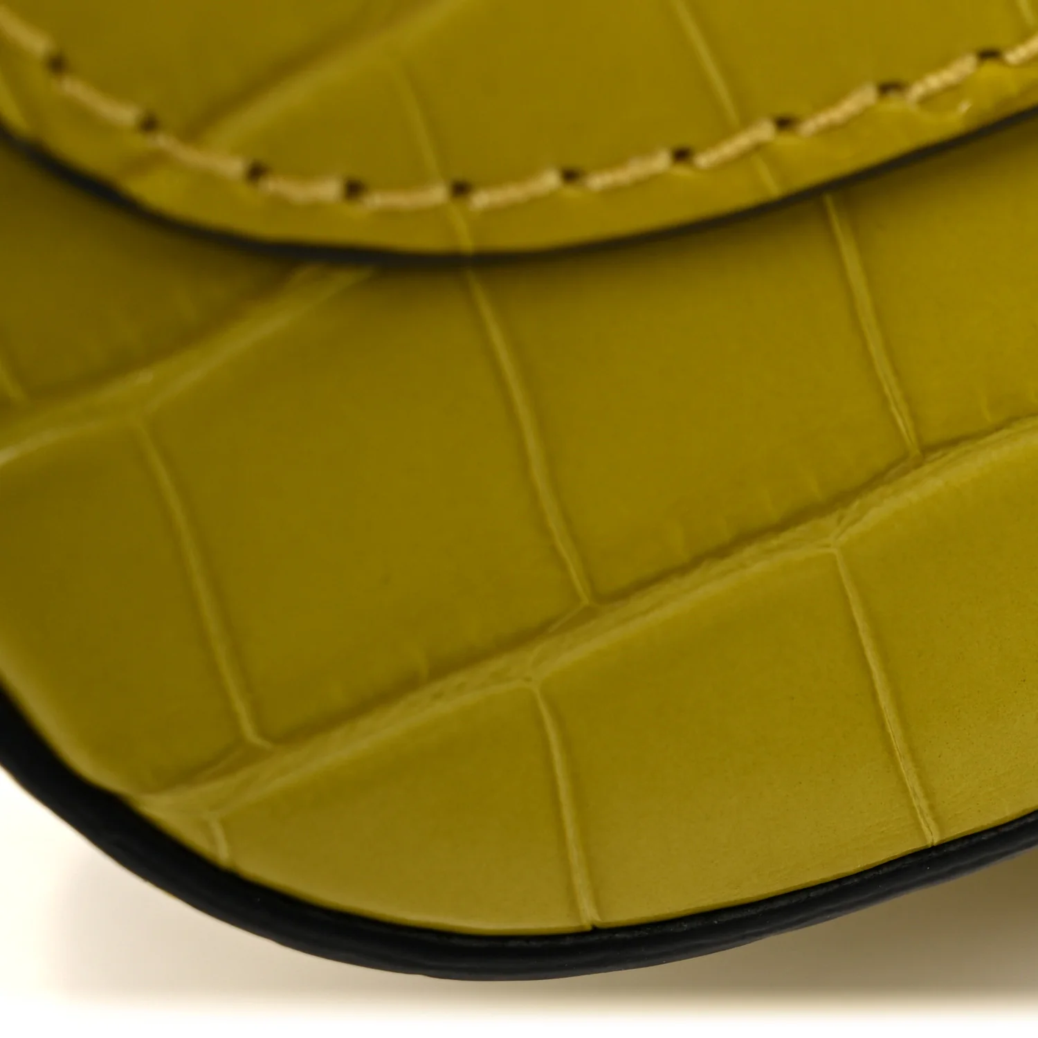Alligator Bridle Micro Satchel Lime - Image 31