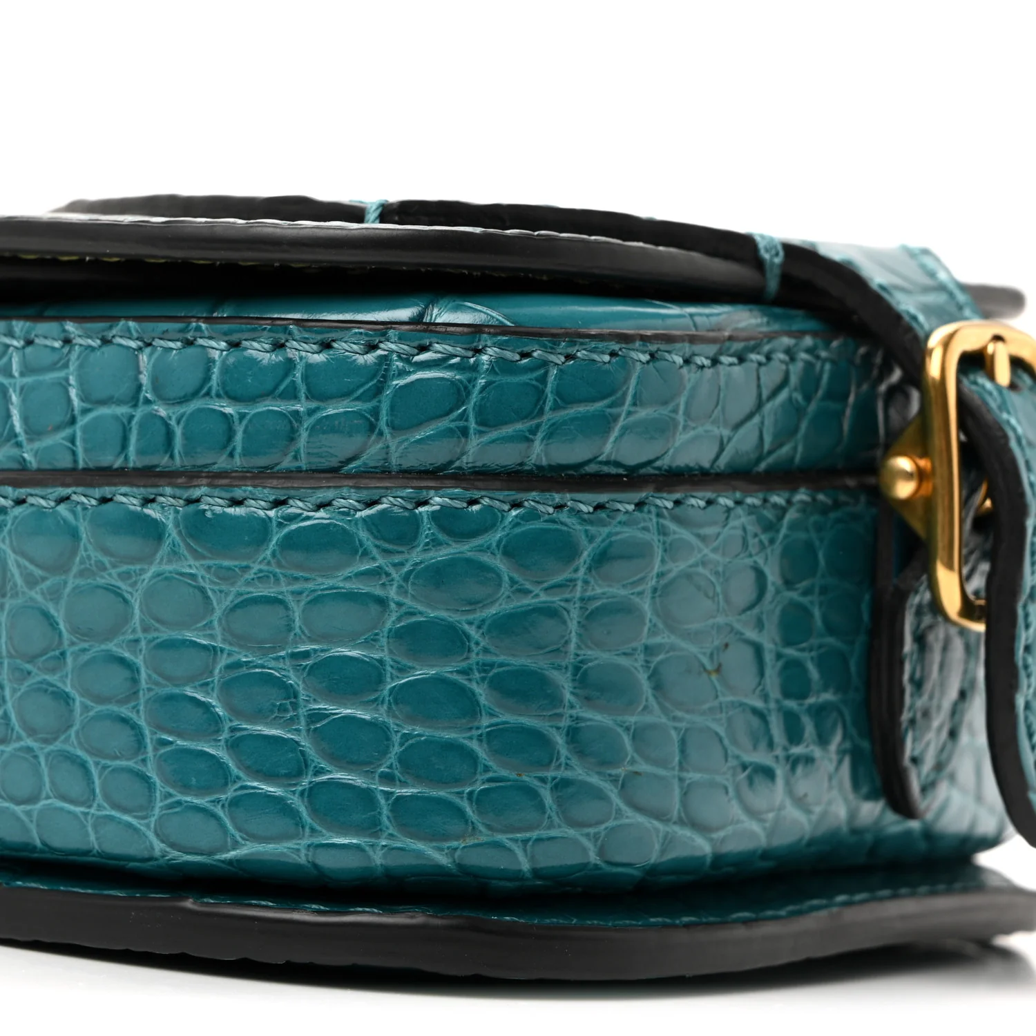 Alligator Bridle Micro Satchel Turquoise - Image 23