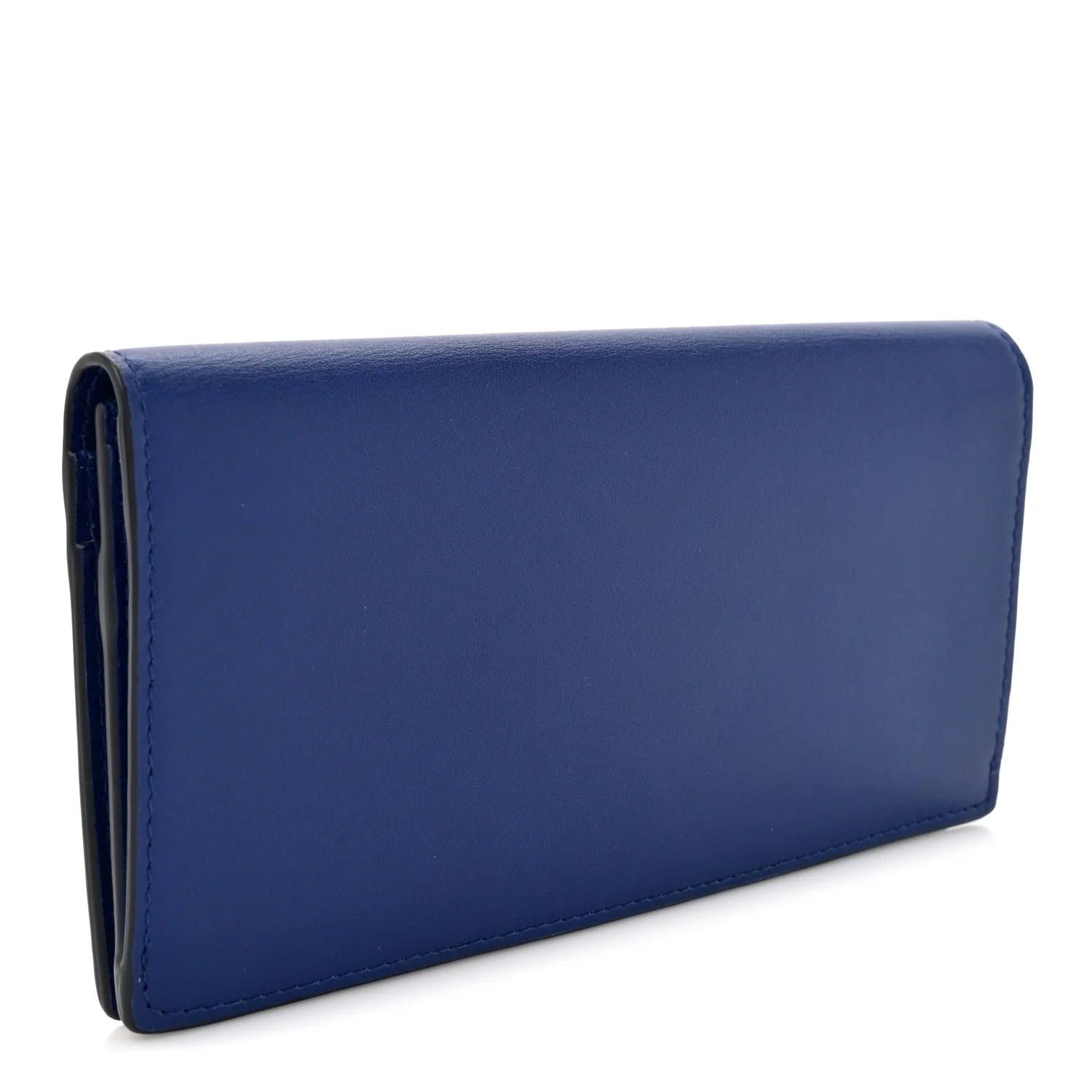 Calfskin Cavendish Continental Wallet Blue - Image 3