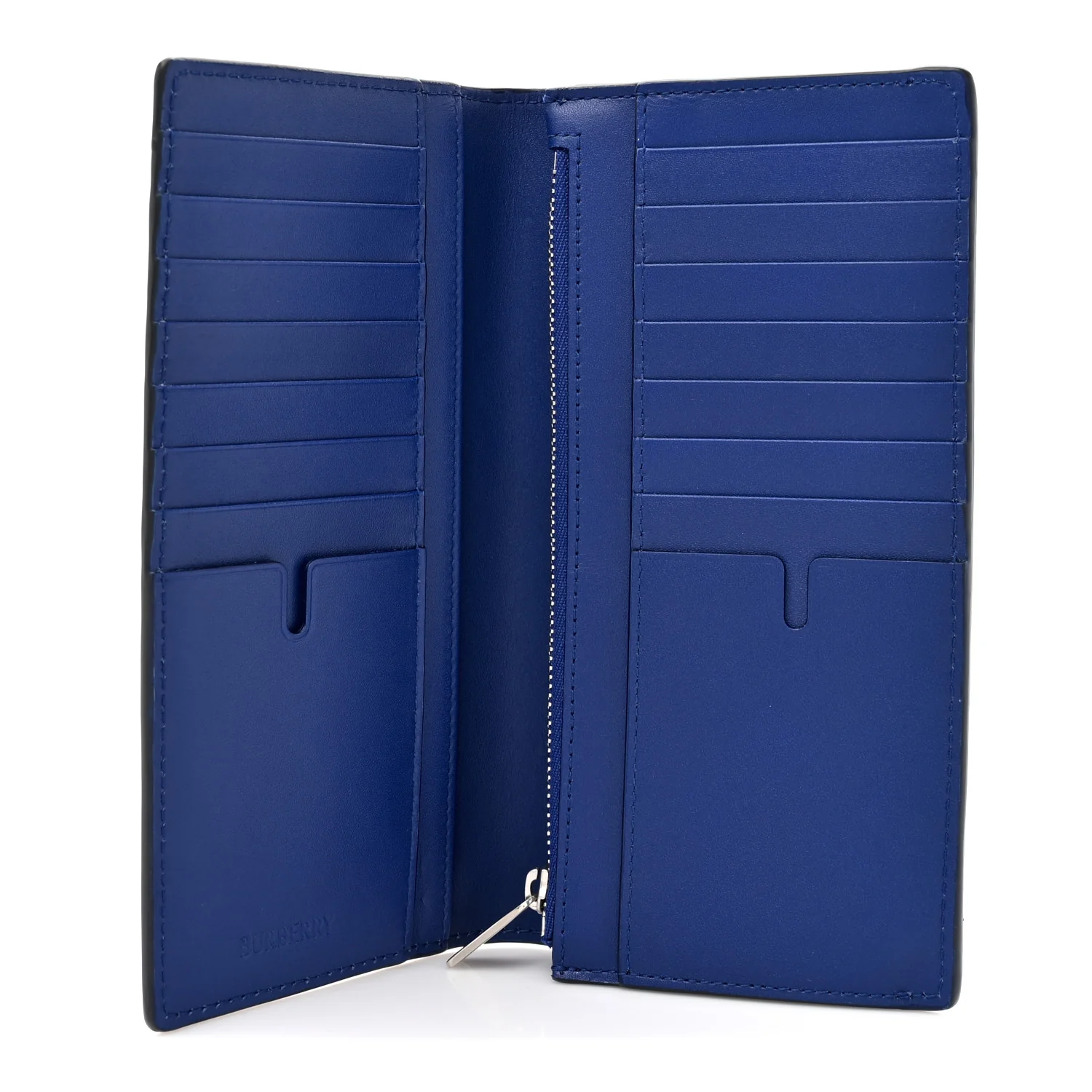 Calfskin Cavendish Continental Wallet Blue - Image 5