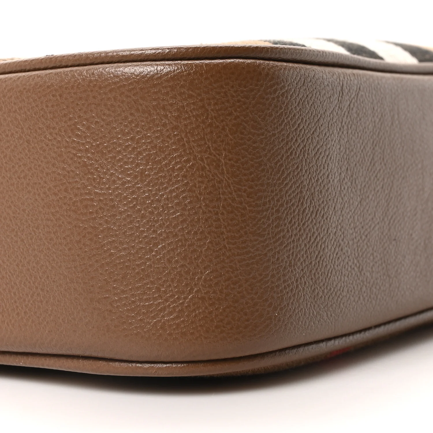 Calfskin House Check Camera Bag Earth - Image 10