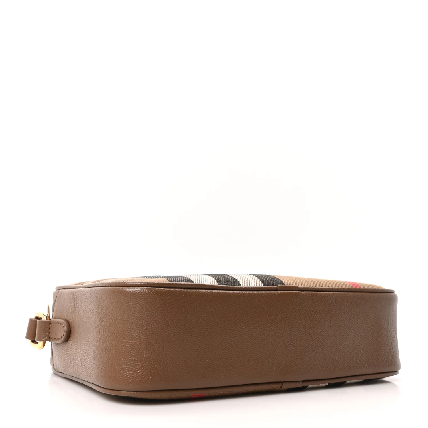 Calfskin House Check Camera Bag Earth - Image 4