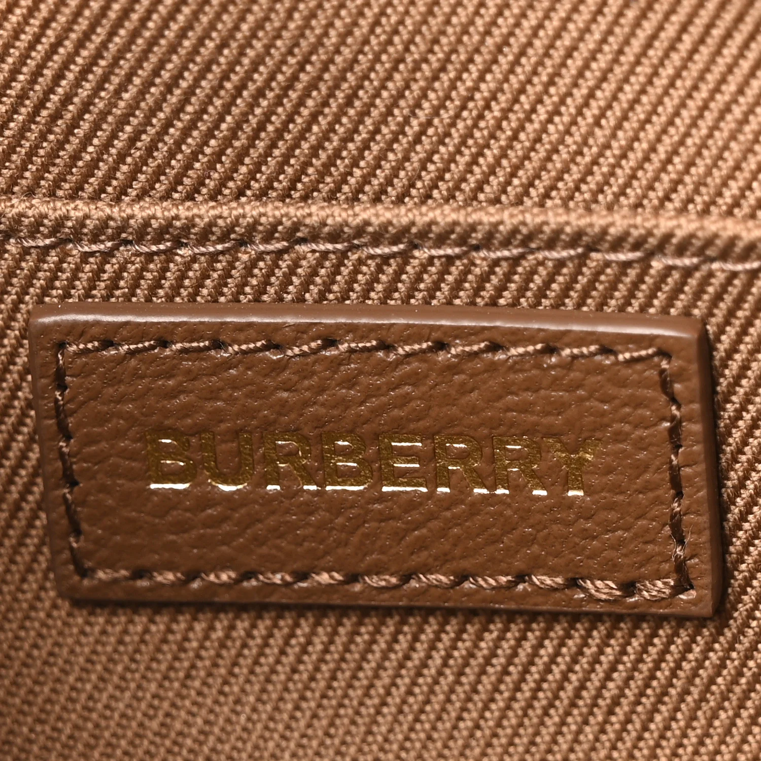 Calfskin House Check Camera Bag Earth - Image 6