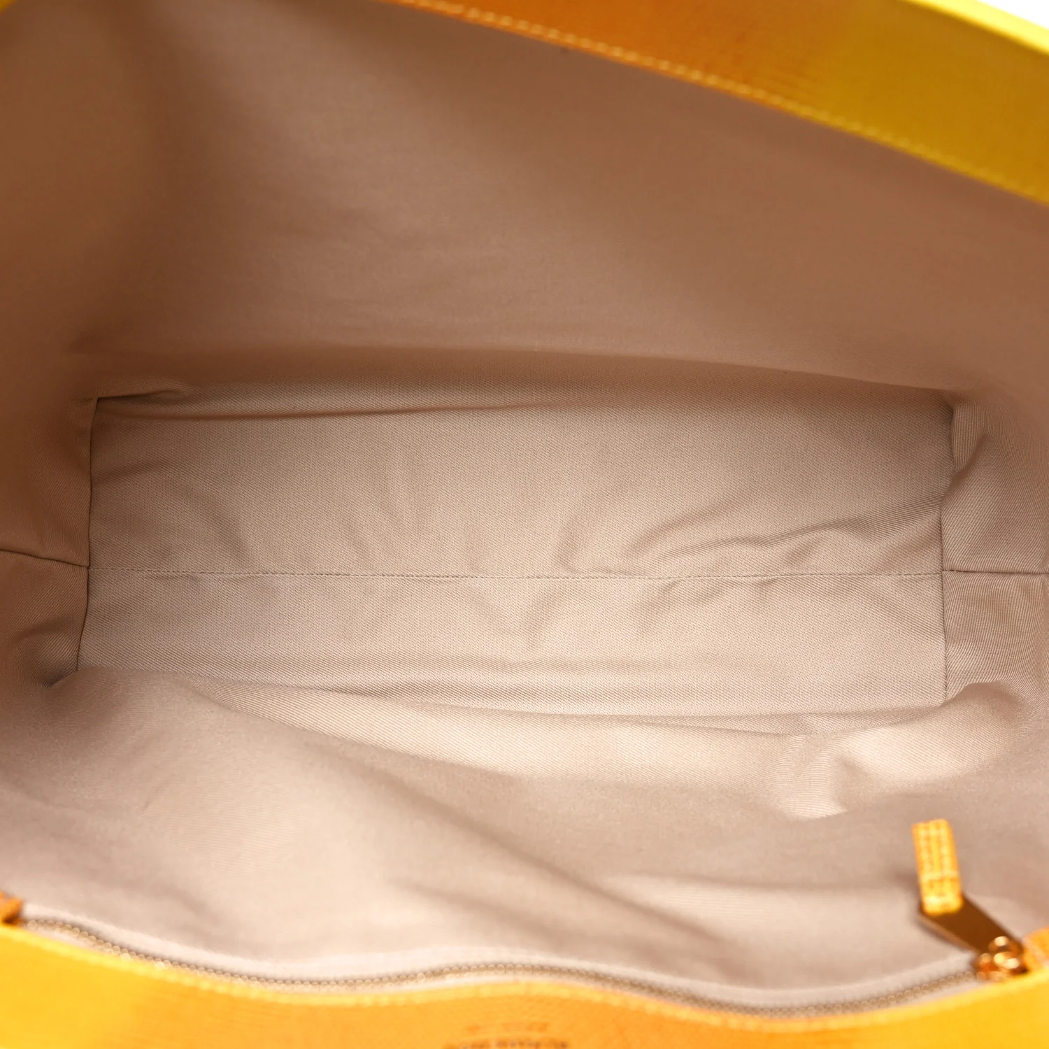 Calfskin Lizard Embossed Medium London Tote Marigold - Image 5